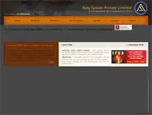 Tablet Screenshot of ajaysyscon.com